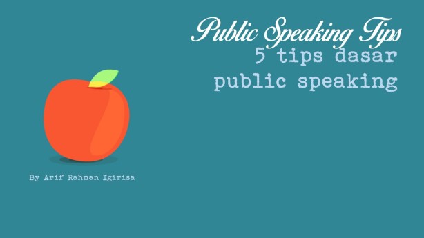 Tips public speaking